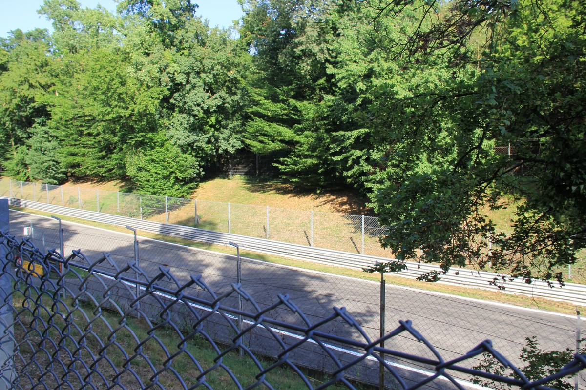 Autodromo di Monza - La visuale della pista dalle zone circolare prato